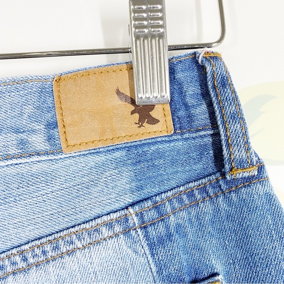 American Eagle Outfitters AEO Vintage High Rise Two Tone Denim Jeans 4 - Picture 8 of 11